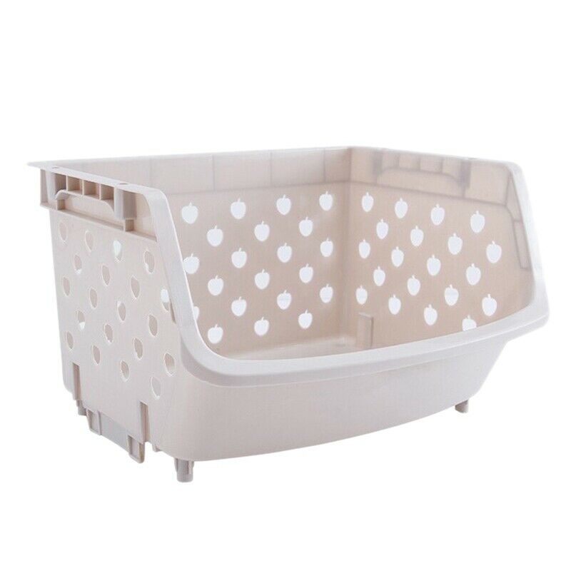 Kitchen Organizer Basket Shelf Stackable Single-Deck Fruit Vegetable Storage BL7
