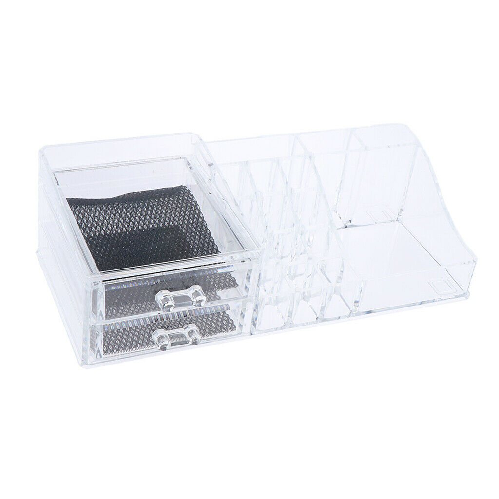 Acrylic Makeup Organizer Cosmetics Container Drawers Lipsticks Display Stand