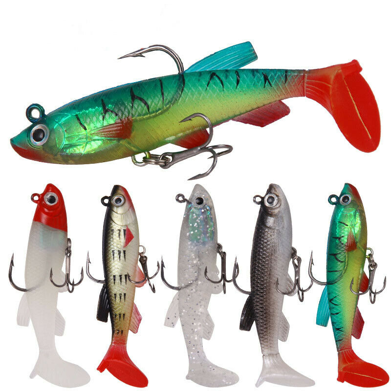 5pc Fishing Lure Floating Crankbait Bait Pike Bass Trout Wobblers Fishing Tackle