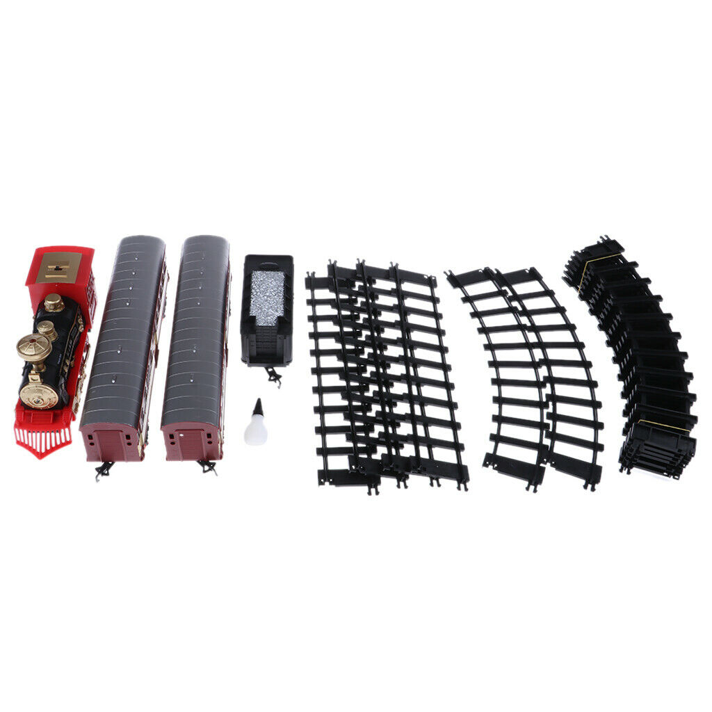 Kids Classic Locomotive Steam Train Battery Operated Train with Sound Lights