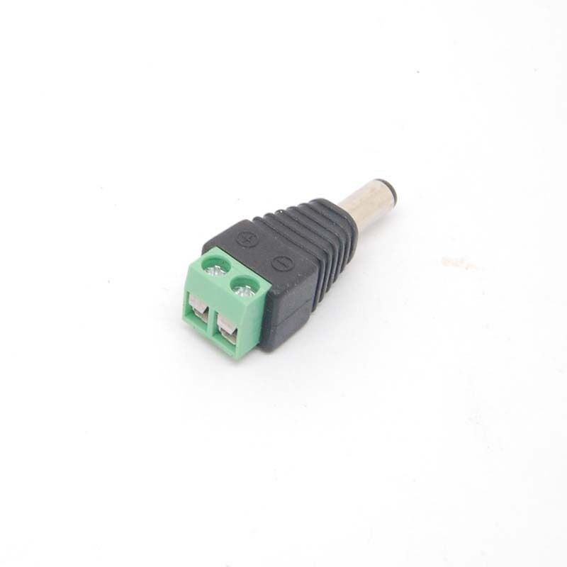 2pcs 2.1mm x 5.5mm DC Power DIY Plug Adaptor Male Connector 12v TV in Caravan