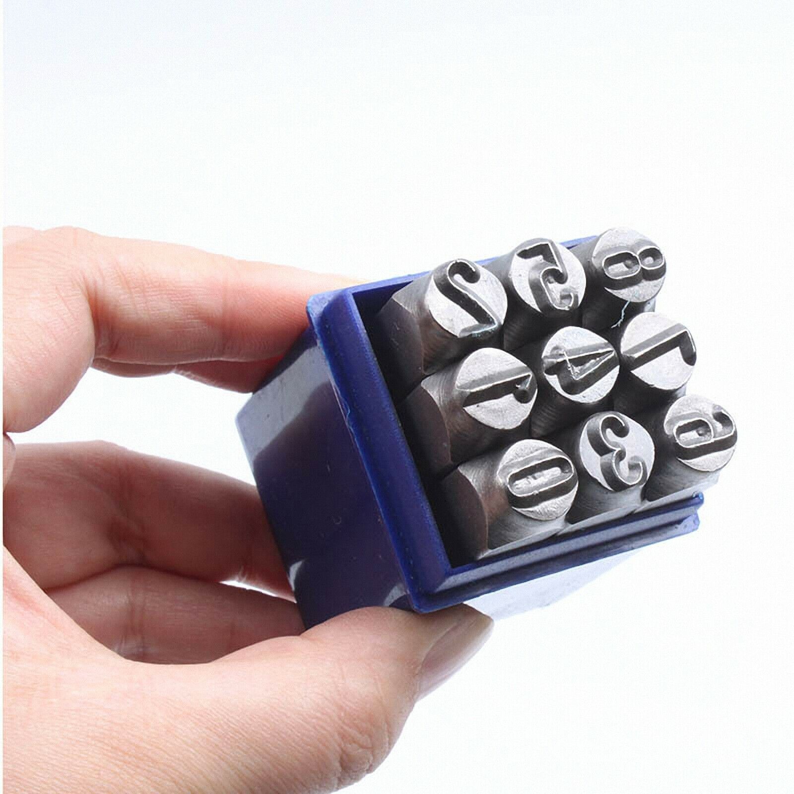 9Pcs 3/32” / 2.5mm Steel Number Stamp Dies Set Punch Set (0 - 8) [Die/1]
