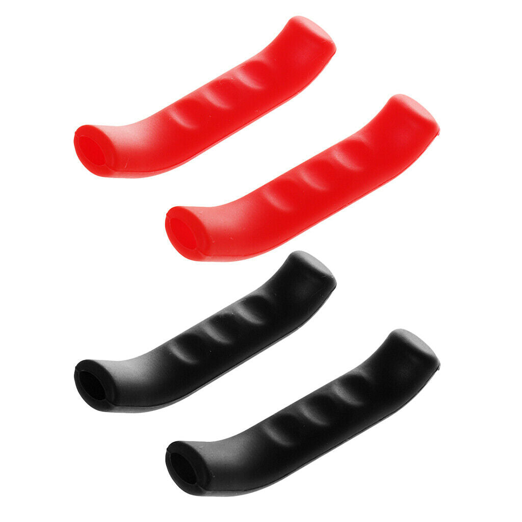 2 Pairs of Silicone Anti-slip  Brake Lever Grip Protective Covers