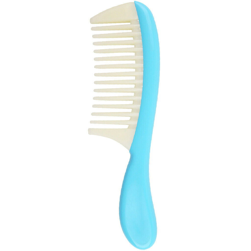 Plastic Detachable Wide Tooth Detangling Hair Comb No Static Comb Light Blue