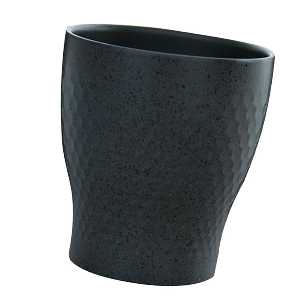 Small Stainless Steel Drinking Water Tumbler Cup Home Hotel Restaurant Black