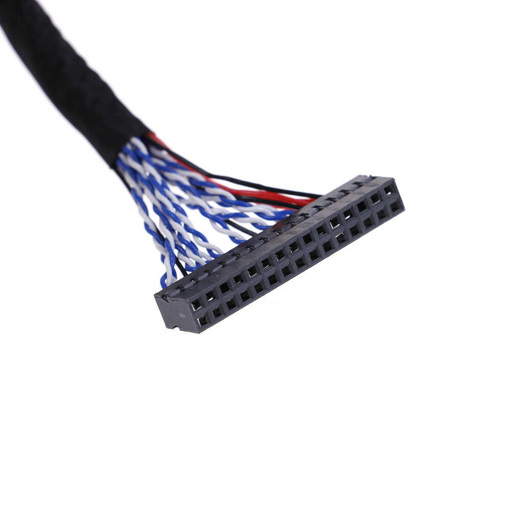 25cm 8 bit lvds cable fix-30 pin 2ch for 17-26inch lcd/led panel controlle.l8