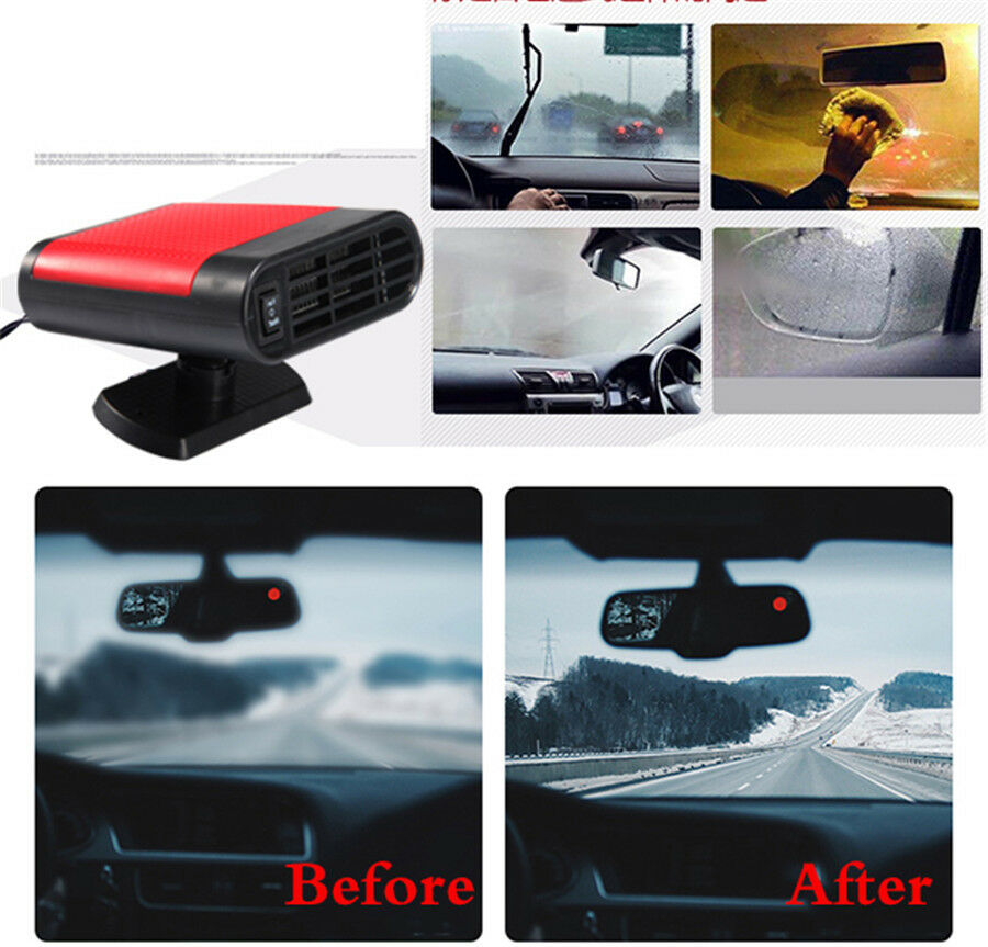 Upgrade 2in1 12V 150W Portable Car Heating Cooling Fan Heater Defroster Demister