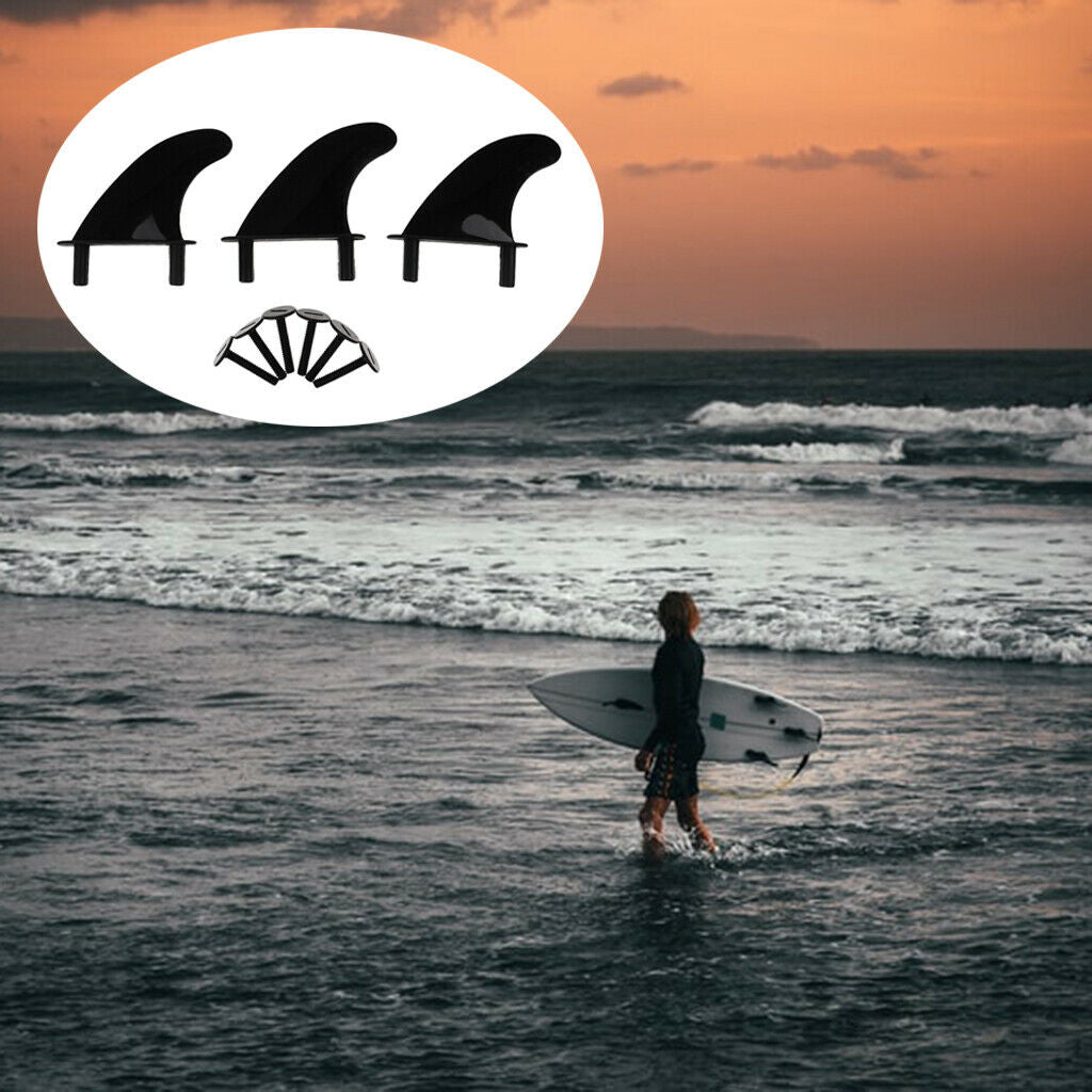 3Pack Soft Top Surf Fin for Surfboard     Stand Up Surfing Gear