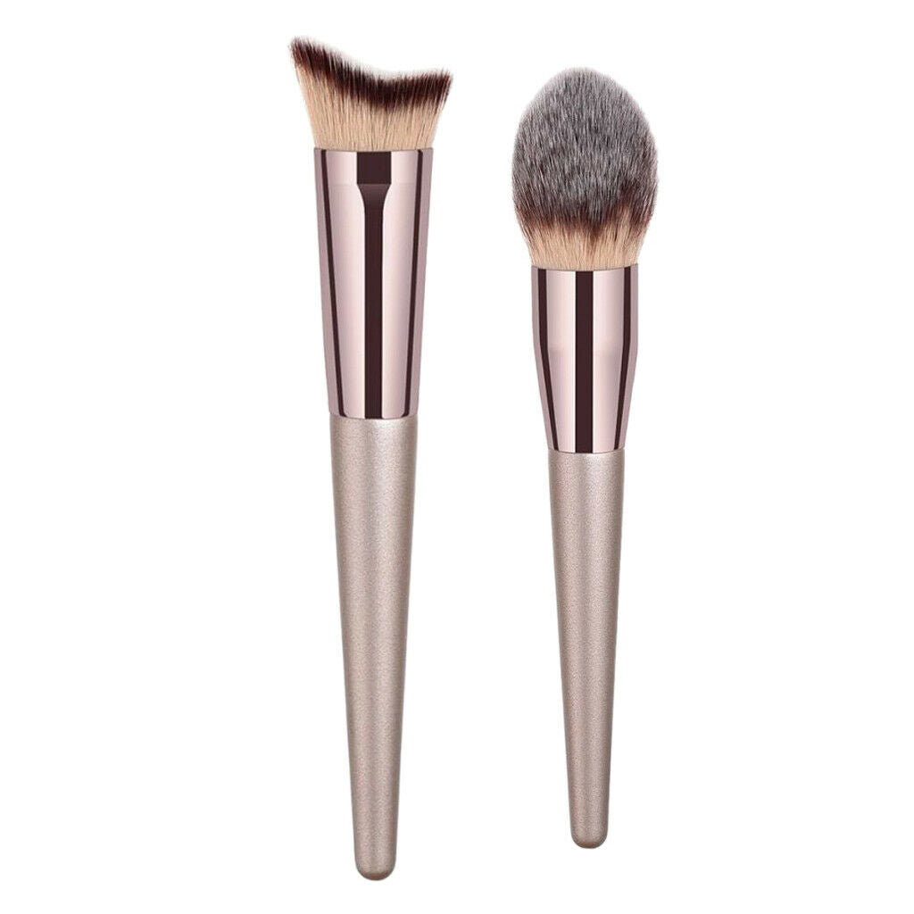 Set of 2 Soft Setting Powder Blusher Concealer Brush Cosmetic Makeup Beauty