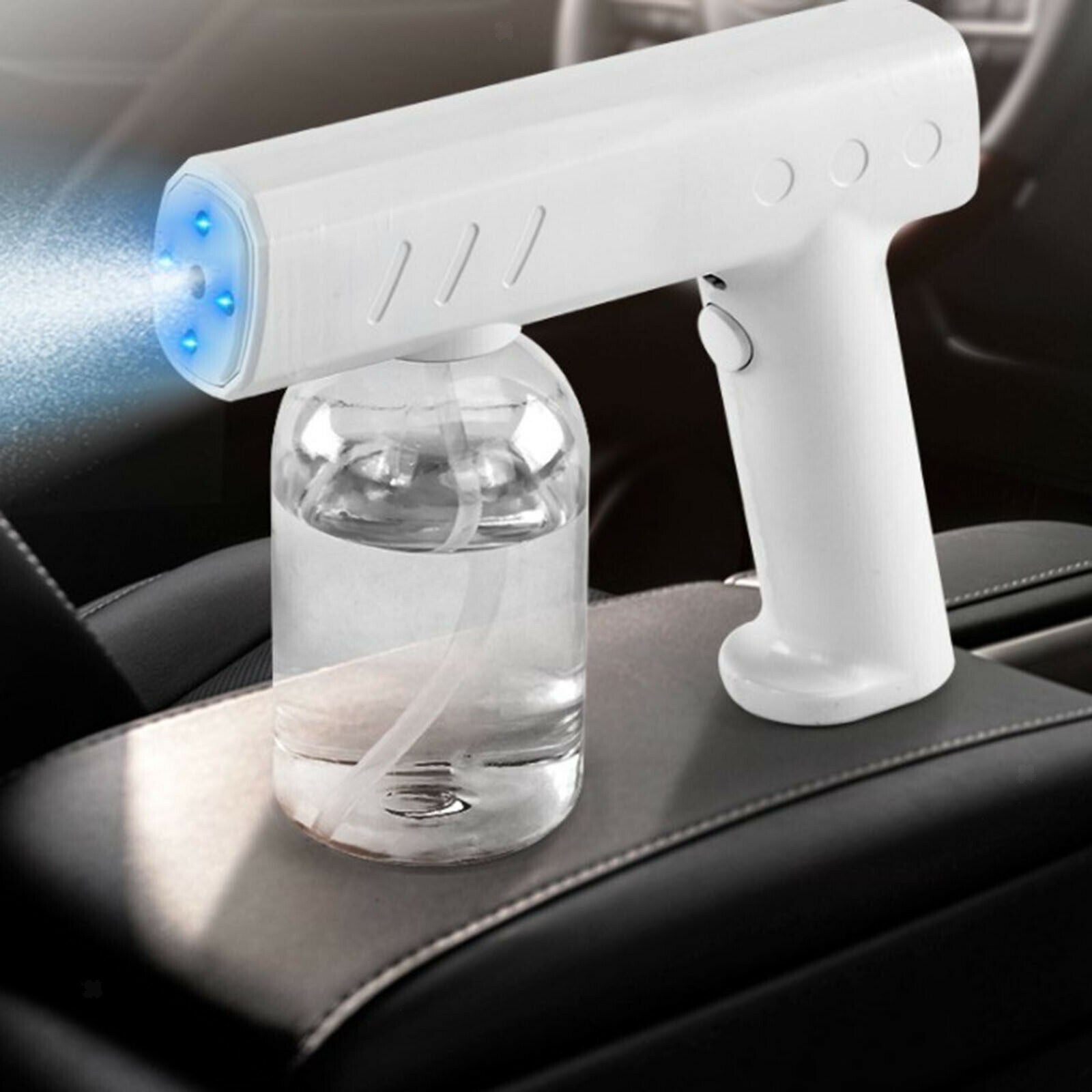 2X 300ML 500ML Nano Sanitizer Spray Fogger Blue Light for Home Office Bus