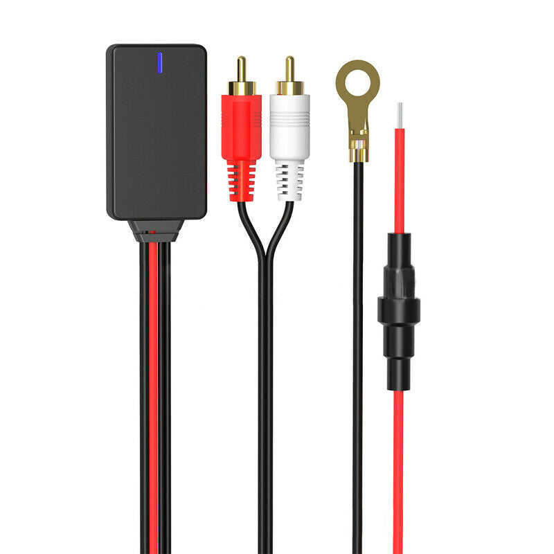 Bluetooth 5.0 Radio Stereo Audio Cable Adapter 2RCA Connector Music Aux For Car