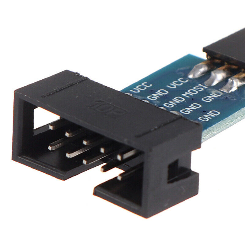 1Pc 10Pin To 6Pin Adapter Board For AVRISP USBASP STK500 Interface Conver ^PE WF