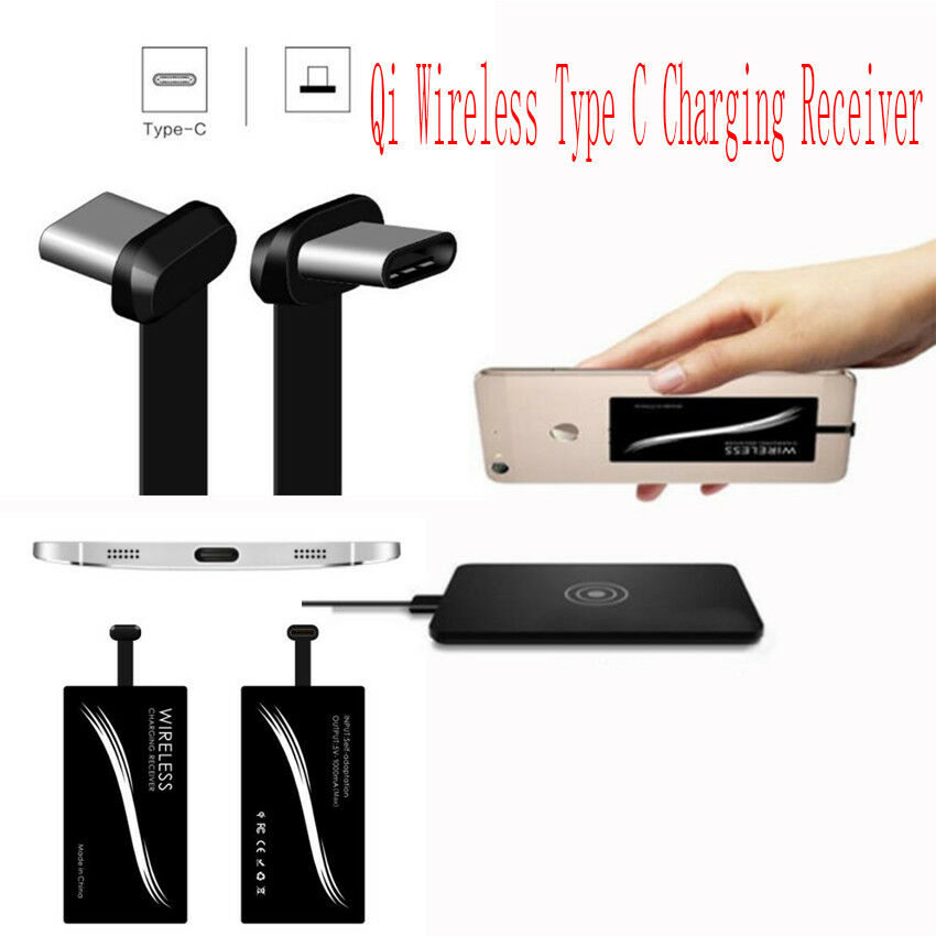 Qi Wireless Charging Charger USB-C Type-C Receiver For Moto Z Z2 Play X4 Z Force