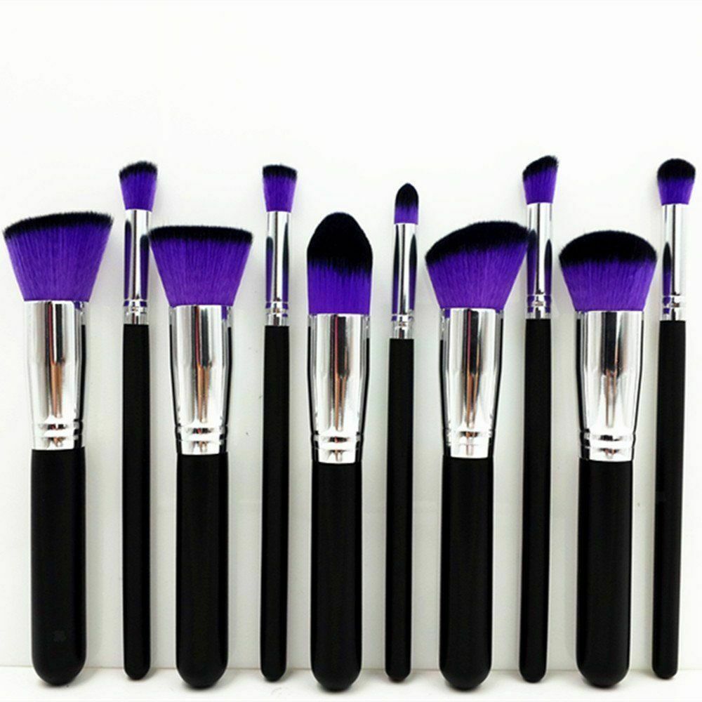 2x 10pcs Makeup Brushes Set Foundation Eyeshadow Nose Lip