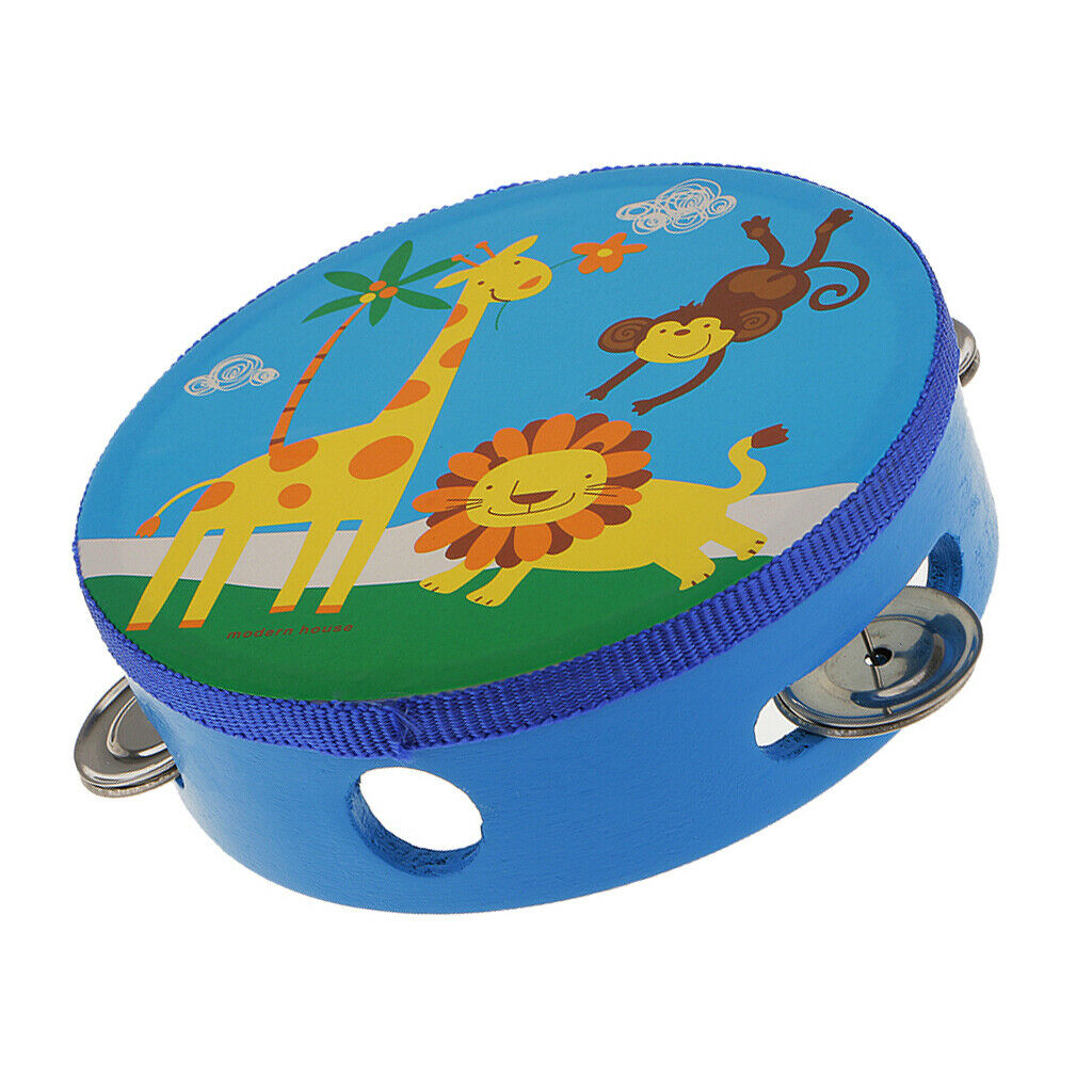 Finest 2pcs 6inch Tambourine  Hand Percussion for Kids