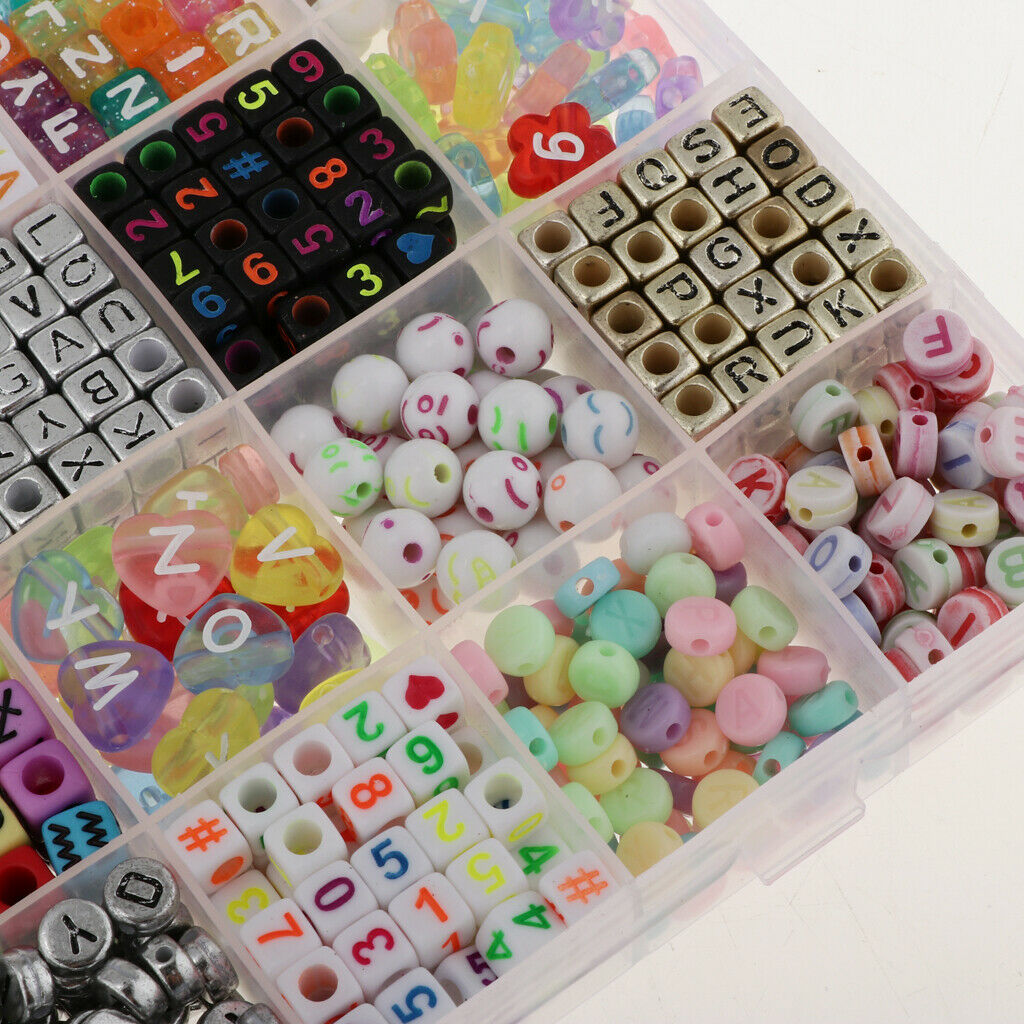 1650pcs DIY Beads Refill Beads 24 Shapes And Colors