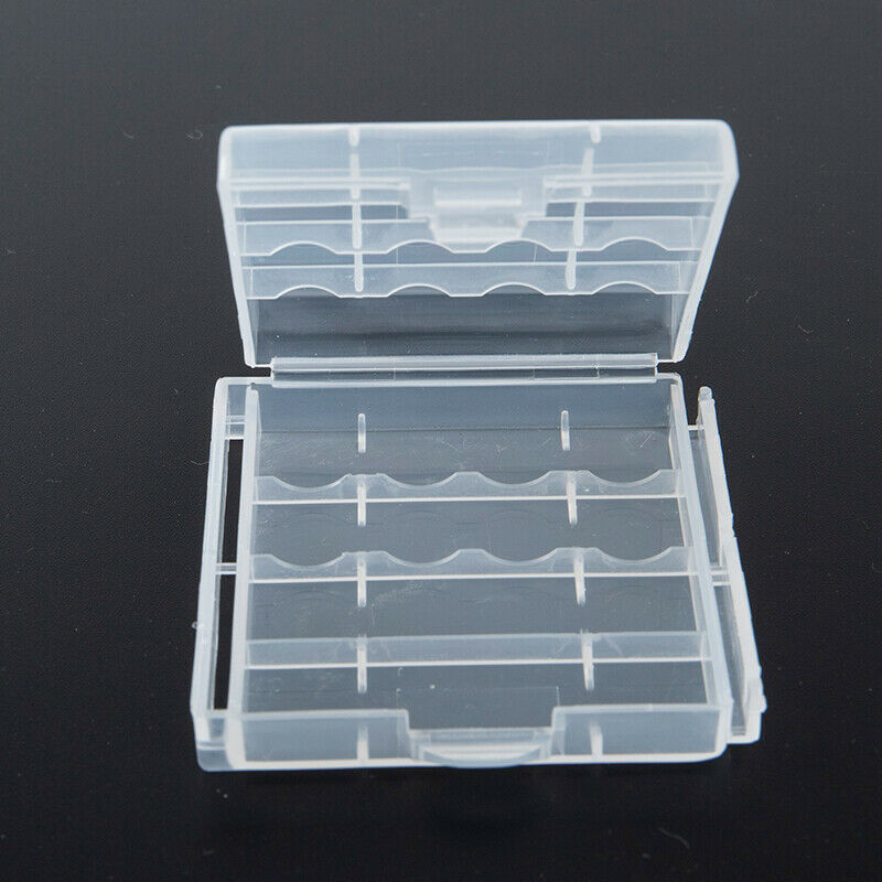 4 grid Portable Hard Plastic Case Holder Storage Box Cover for AA / AAA B.l8
