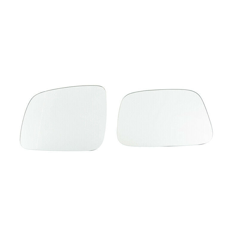 Pair Front Side Wing Mirror Glass Heated For VW Caddy 04-15 Transporter T5 03-10