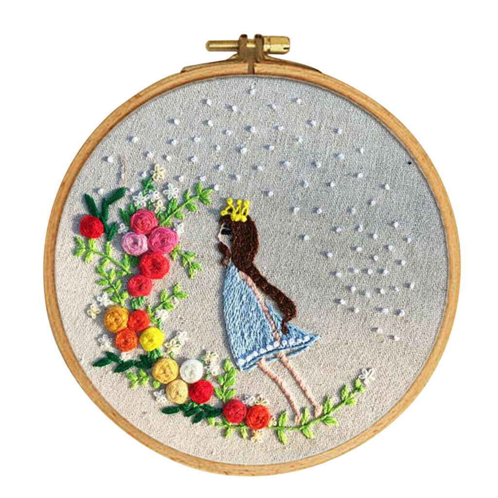 Prettyia   Princess   Pattern   DIY   Handmade   Embroidery   Sampler   Kit