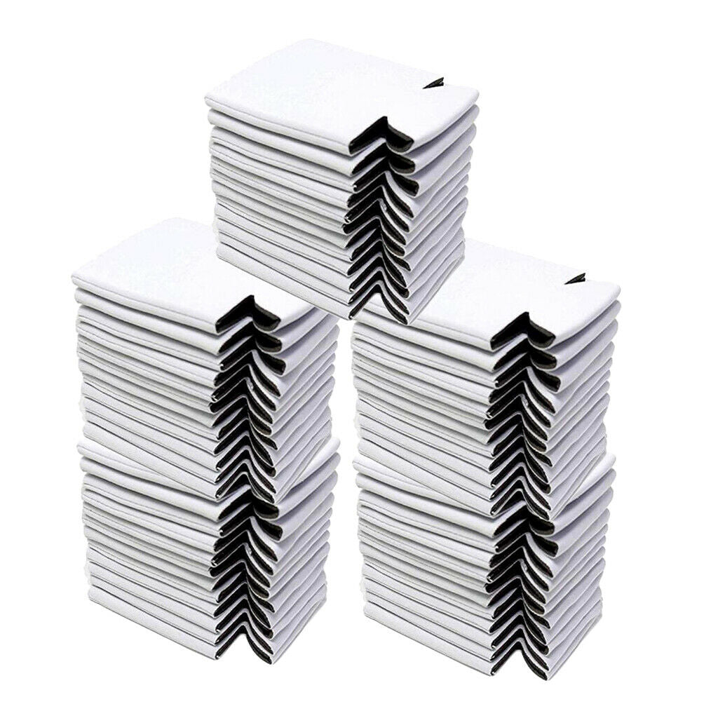50pcs Insulated Beer Can Coolers Sleeves Reusable Drink Caddies Soda Holder