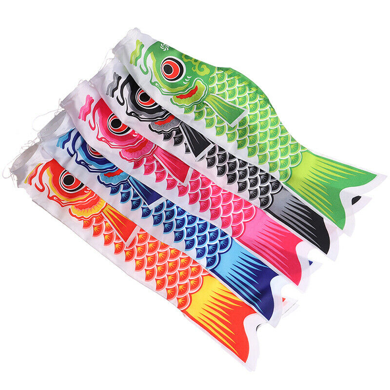 55cm Japanese Carp Windsock Streamer Fish Flag Colorful Wind Sock Flag T .l8