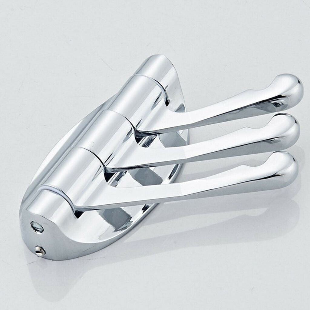 Coat Robe Wall Hook Wall Mounted Swing Triple Towel Hat Clothes Hook