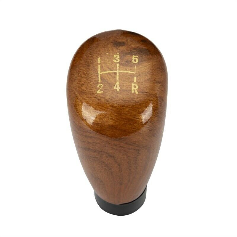 5-Speed Manual Transmission Wood Style Gear Shift Knob Shifter Stick Universal