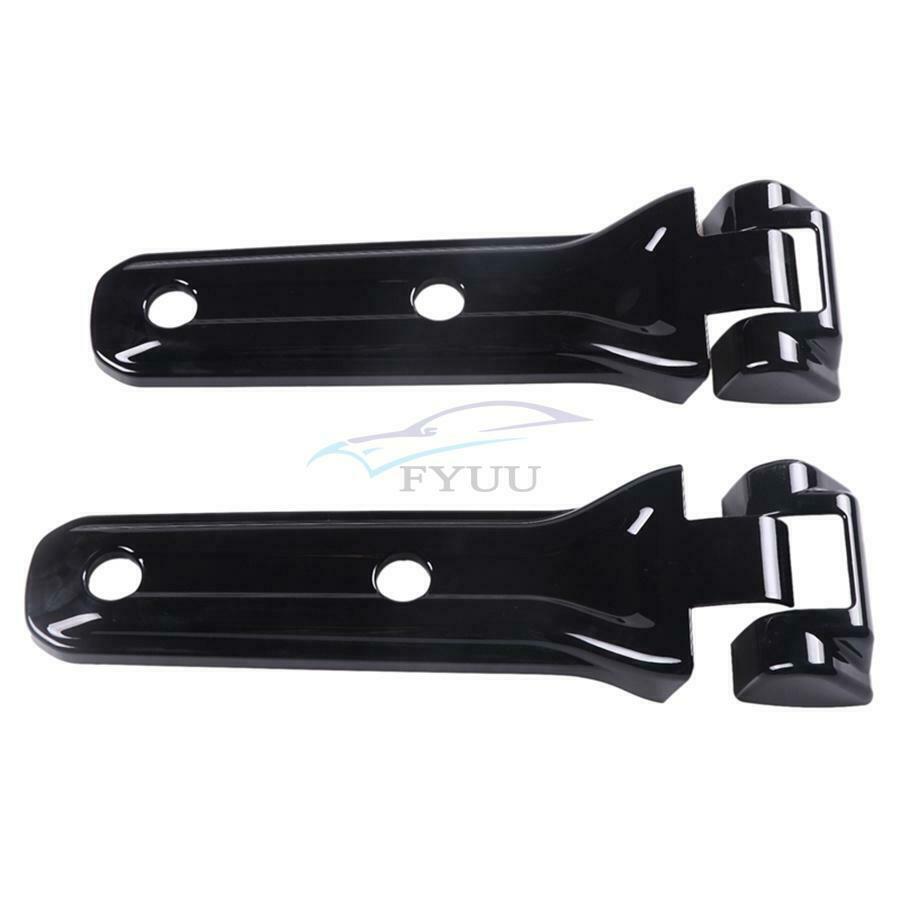 2 Pieces ABS Black Tailgate Spare Tire Hinge Cover For Jeep Wrangler JL 2018+