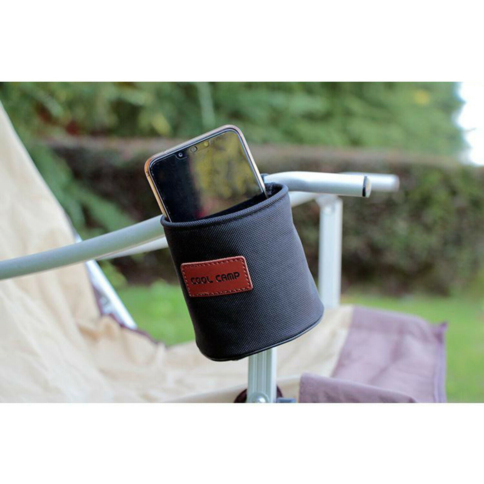 2X Outdoor Water Bottle Carrier Cup Belt Hiking Chair Side Kettle Pouch Holder
