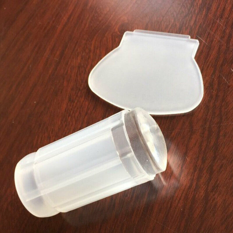 2.8CM Nail Art Stamper Clear Silicone Jelly Nail Stamper & Scraper Stamp Too BU