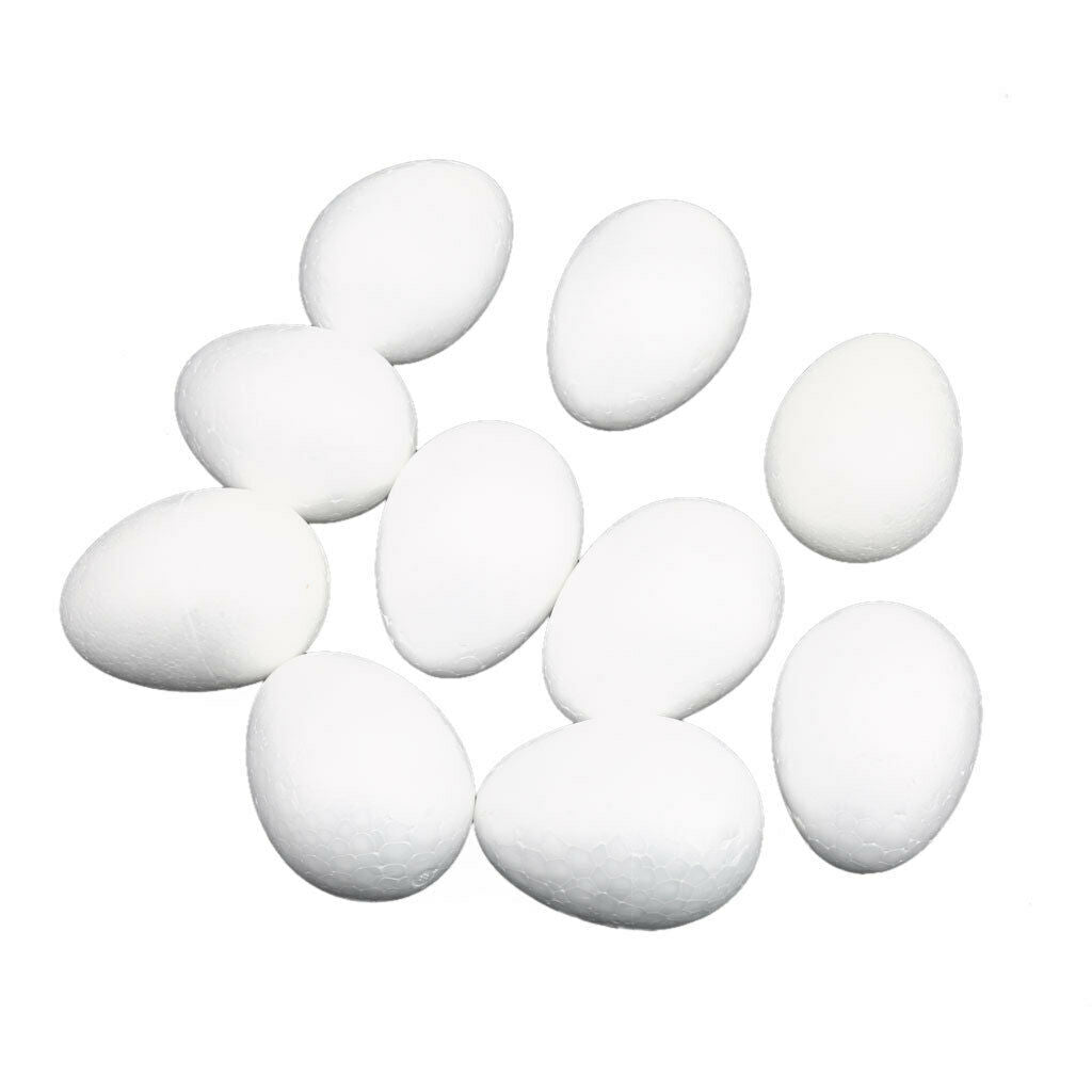 20 Pieces White Modelling Eggs DIY Children Painting Crafts Decor Balls