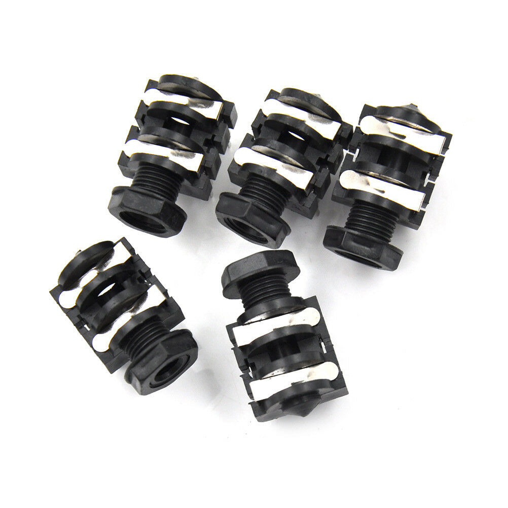 5x 6.35mm(1/4") 4Pin Female Stereo Jack Socket Panel PCB Weldin.l8