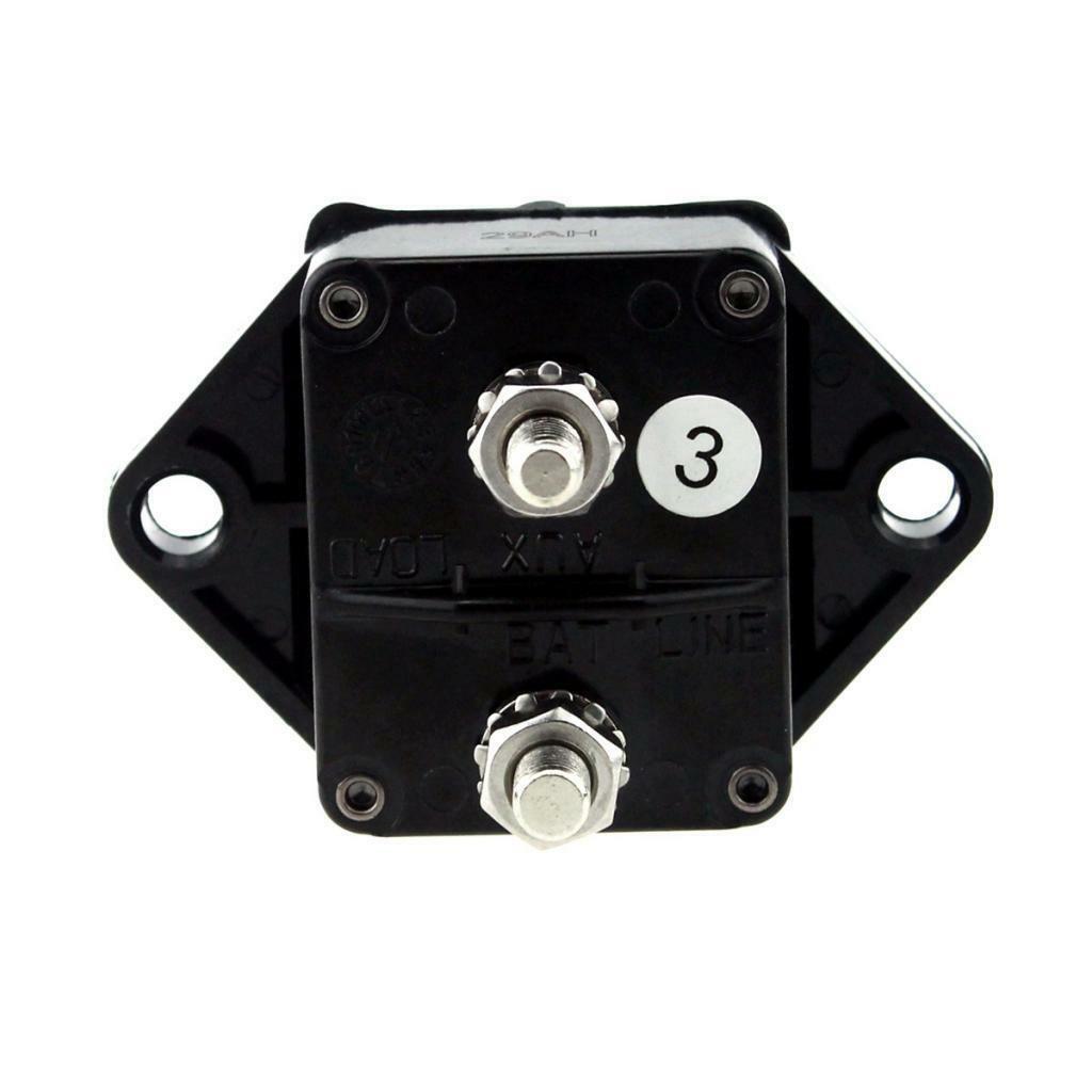 Car Auto Boat Ignition Protected 50 Amp Manual Reset Button Circuit Breaker