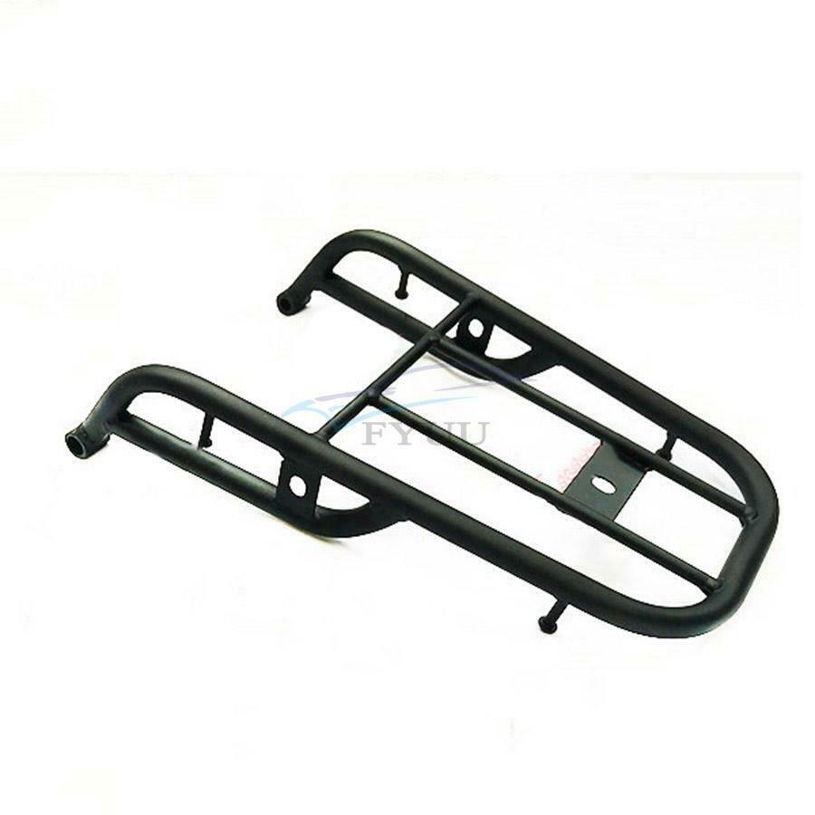 1× 34cm×23cm Aluminum Black Motorcycle Rear Luggage Rack Cargo Frame Tail Holder
