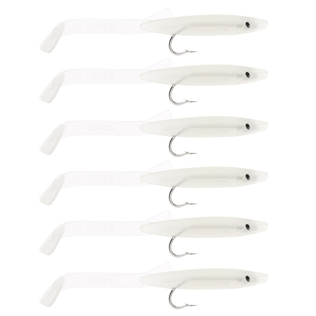 12 Pieces Bionic Bait 85mm Soft Bait Swimbait Fish Worm Silica Gel Bionic Bait