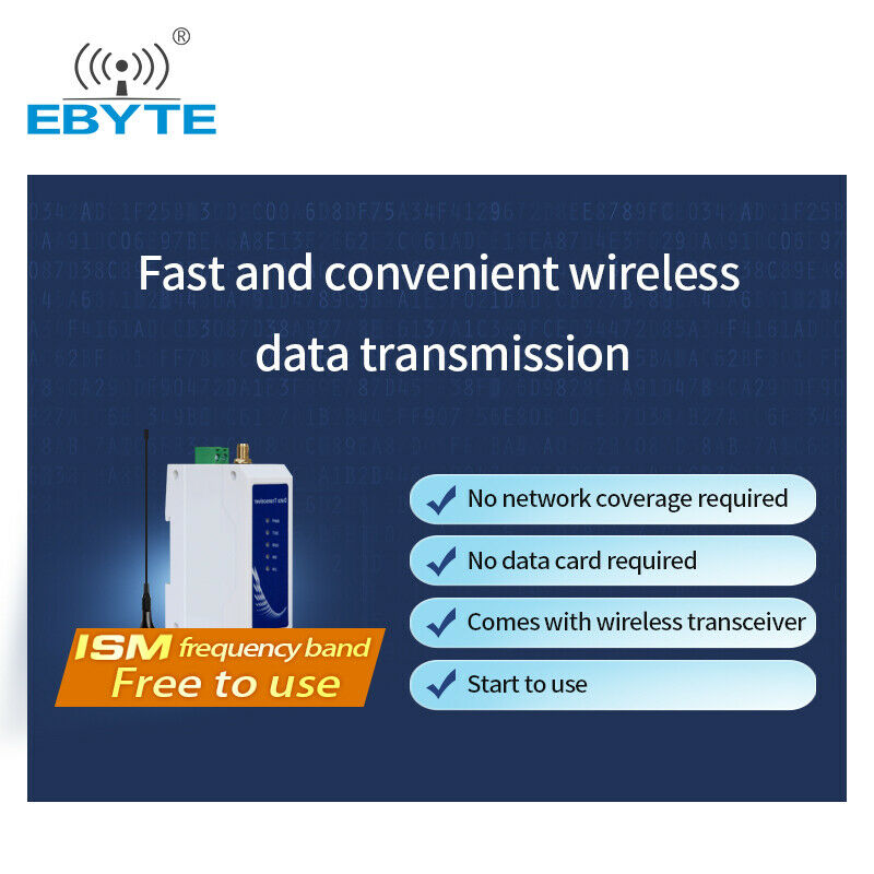 Ebyte 8km long range 433mhz E95-DTU(433L30-485) new RS485 Wireless LoRa Modem