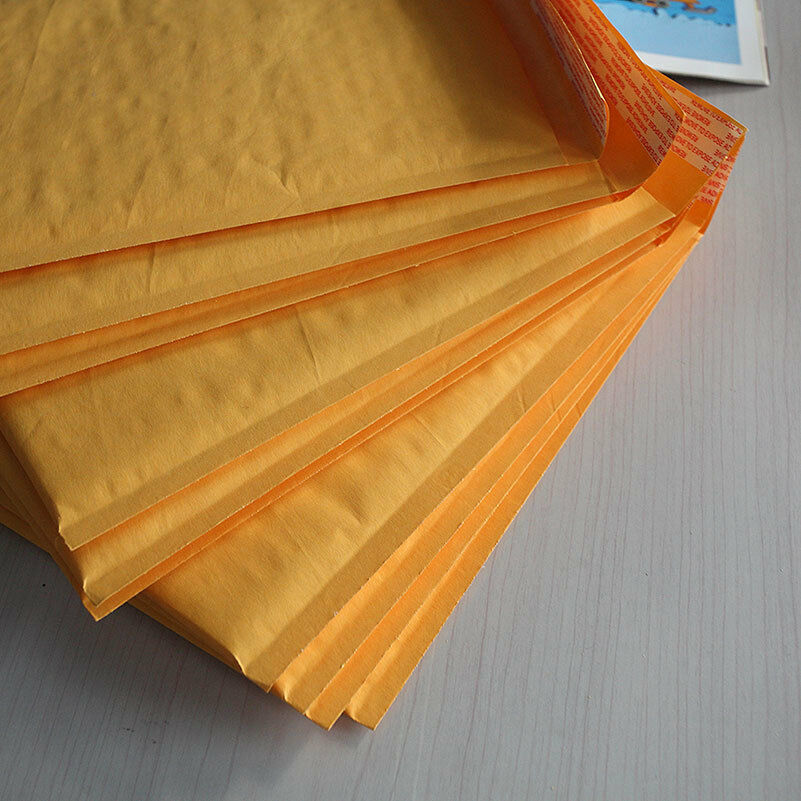200*250+40mm Kraft Bubble Bag Padded  Envelopes Mailers   Yellow Bags DHJ.l8