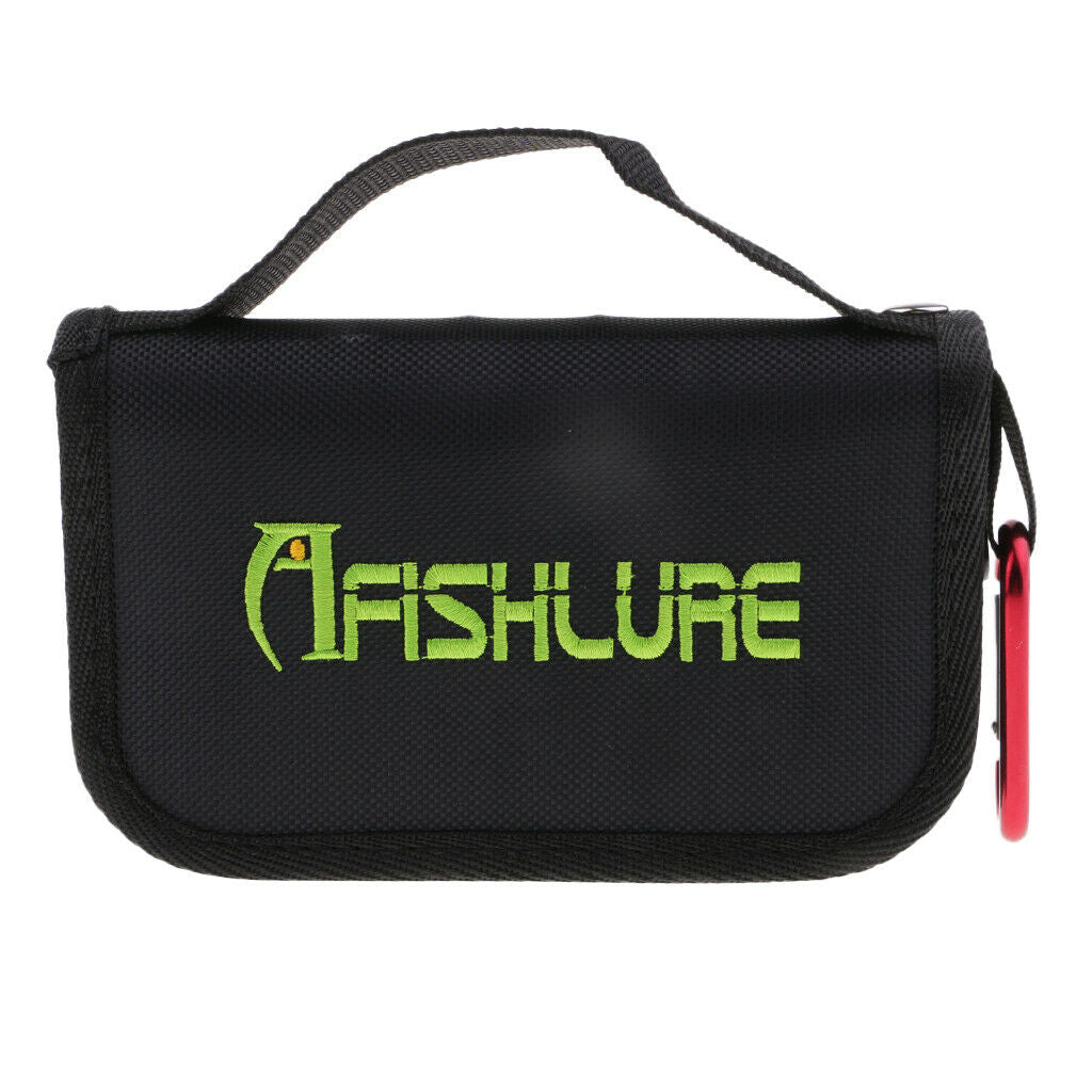Fishing Spoon Lure Bag Waterproof Tackle Bag Wallet Spinner Baits Jig Fishhook -