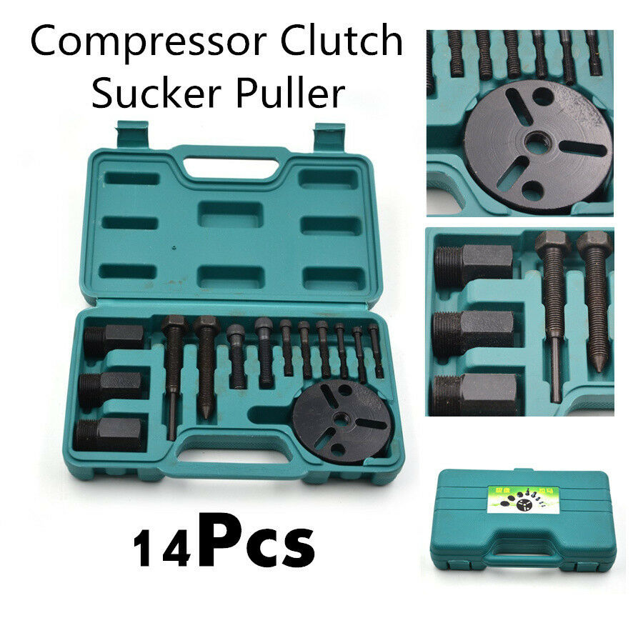 14Pc R134a AC Compressor Clutch Remover Puller Installer Air Conditioning Clutch