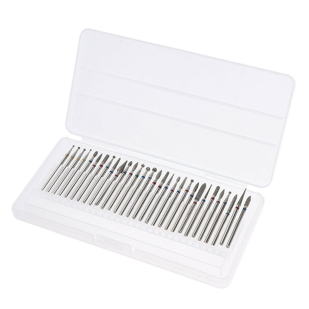 30pcs Cuticle Clean Nail Drill Bit Nail File Polishing Electric Drill Bit
