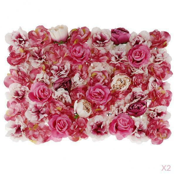 2x Decor Flowers Wall Hanging Panel Stimulation Party White Silk Hydrangea