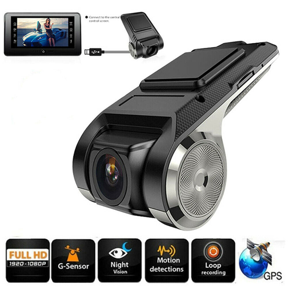 Full HD 1080P USB Car DVR Dash Cam Camera Video Driving Recorder For Android LIN