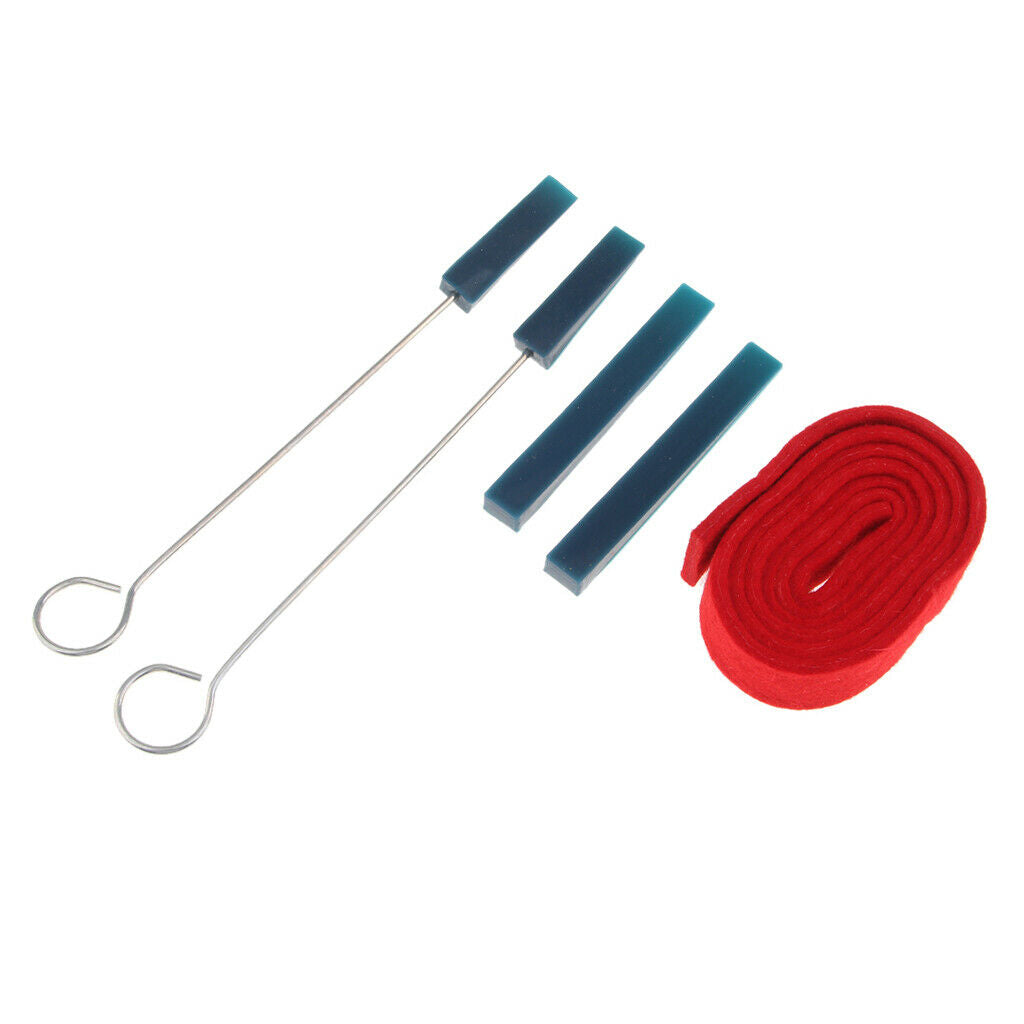 5 Pieces Piano Tuning Tools Kit Mute DIY Set For Piano Repair Fixing Parts