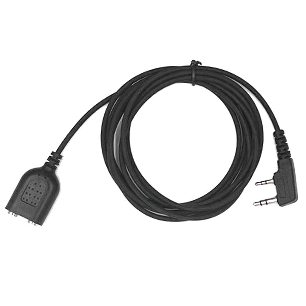 2 PIN Radio Earpiece Speaker Mic Cable for Kenwood TK-370 TK-373G