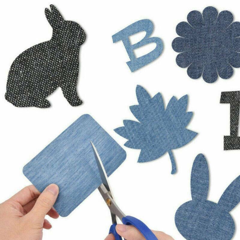 10 Pair Nortexx Iron On Repair Patches Cotton Or Denim Easy Quick & Easy Fix US