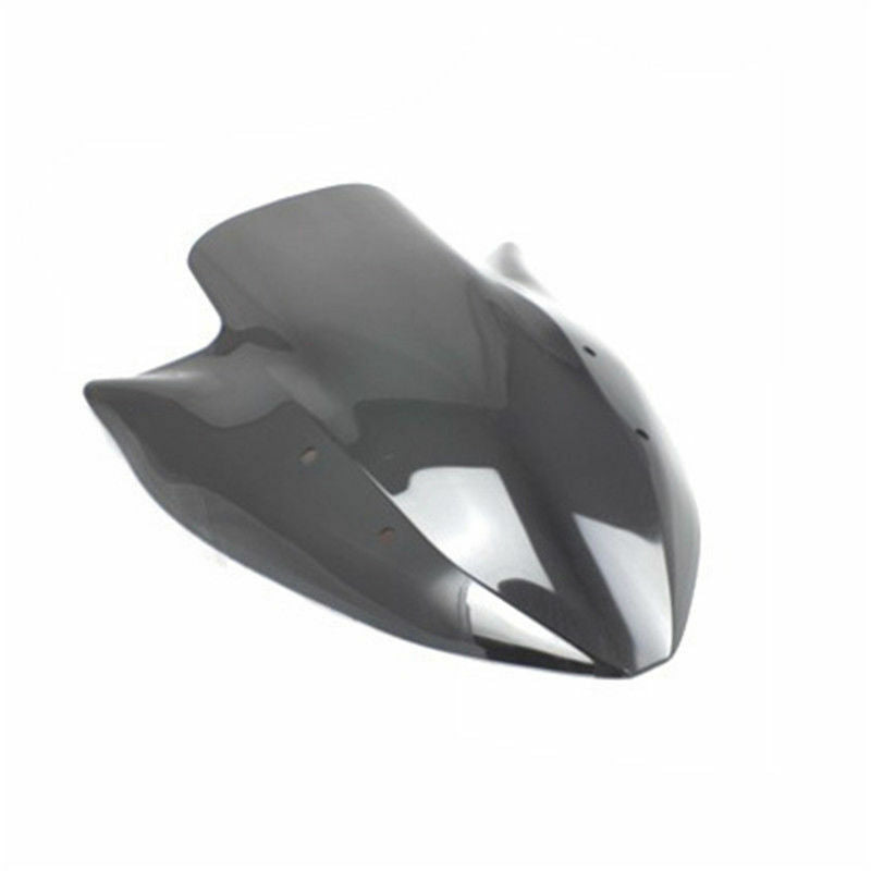 Black Double Bubble Motorcycle Windshield for Kawasaki Z1000 2003-2006