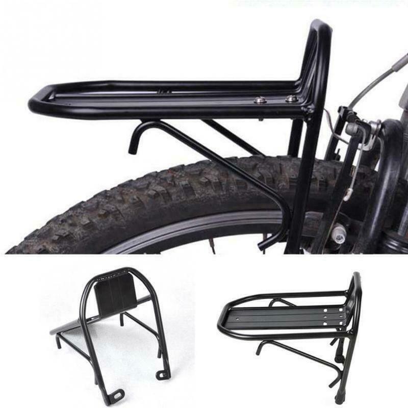 Bicycle Front Rack Aluminum Alloy Bike Luggage Shelf Carrier Panniers Bracket