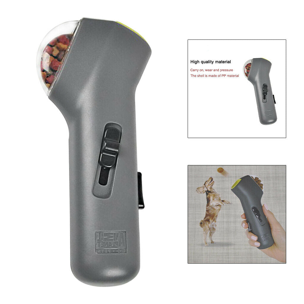 Handheld One-Size Funny Treat Launcher for Dog Cats Feeder Training Activity