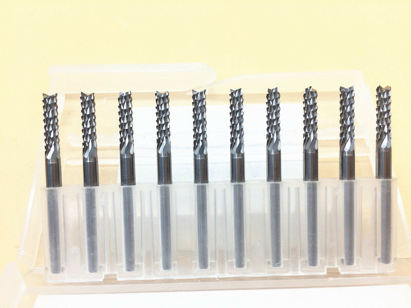 10pcs PCB end mill engraving cnc router tool bits 1/8" (3.175mm)-3.1mm L:38mm
