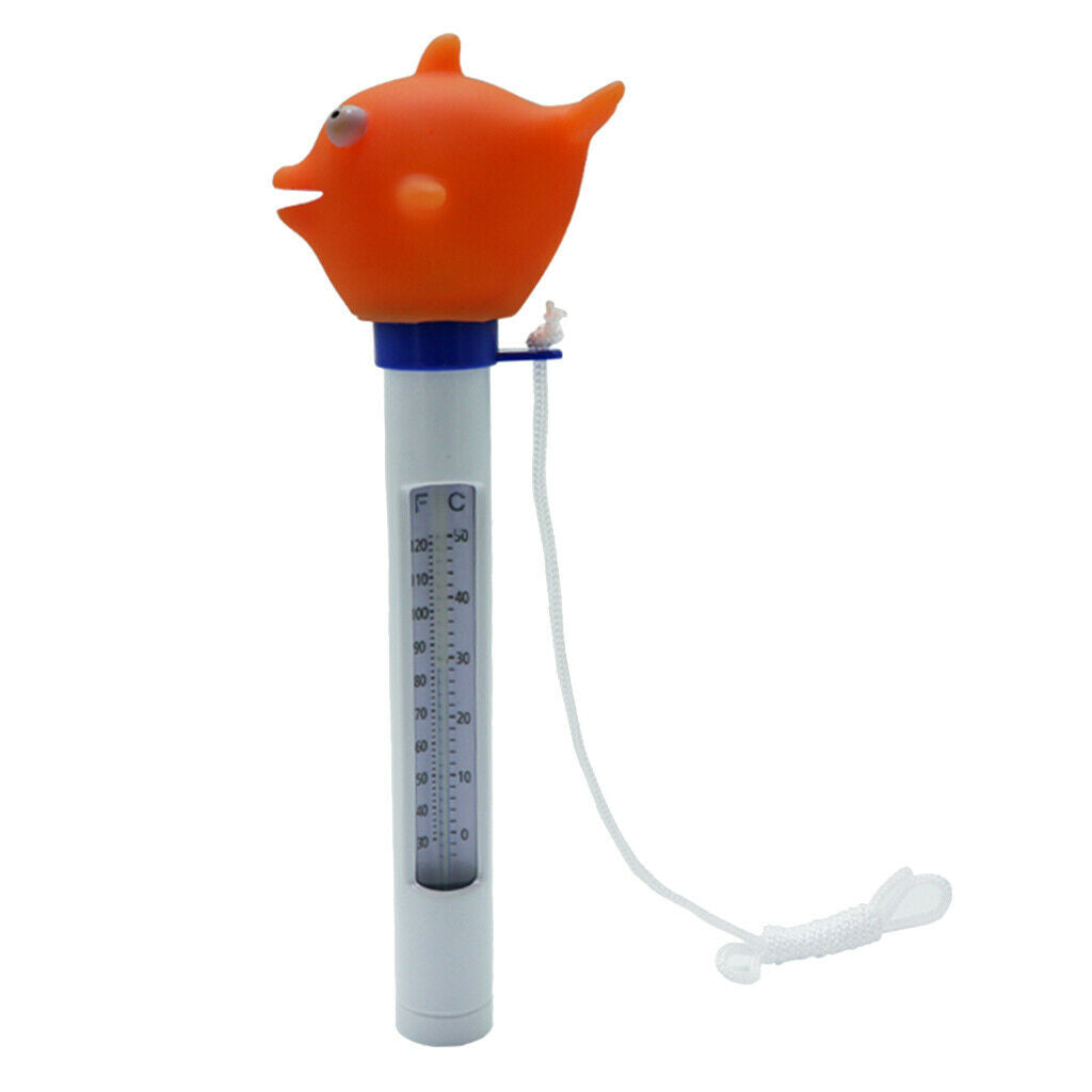 Cartoon Animal Floating Thermometer with String for Hot Tub Spa Shark